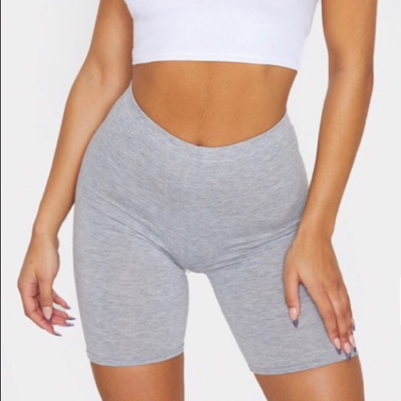 PrettyLittleThing Pants - **SOLD** Pretty Little Thing Grey Biker Shorts